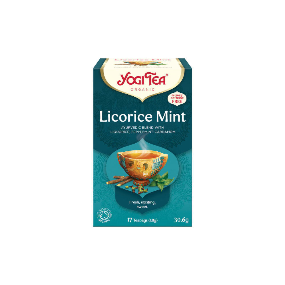 Čaj Lékořice Máta 17 sáčků 30,6 g BIO YOGI TEA