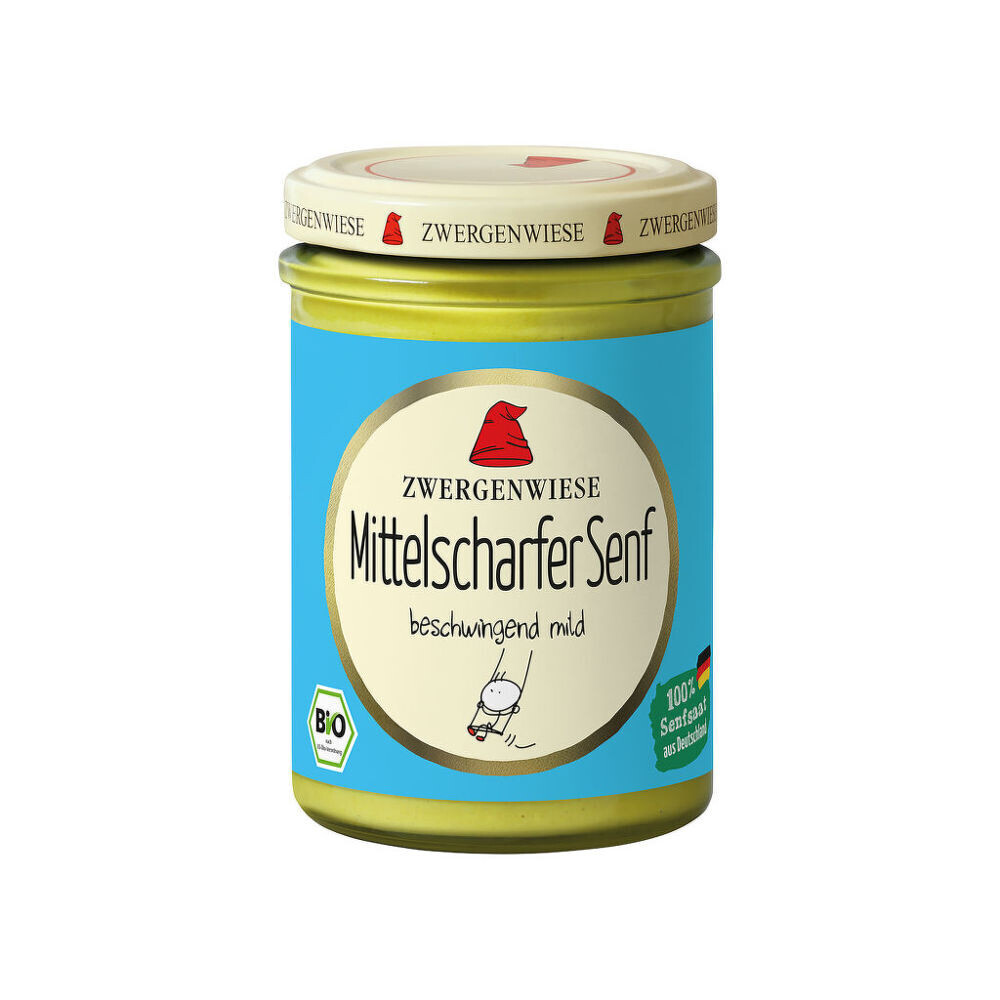 Hořčice středně pálivá 160 ml BIO   ZWERGENWIESE