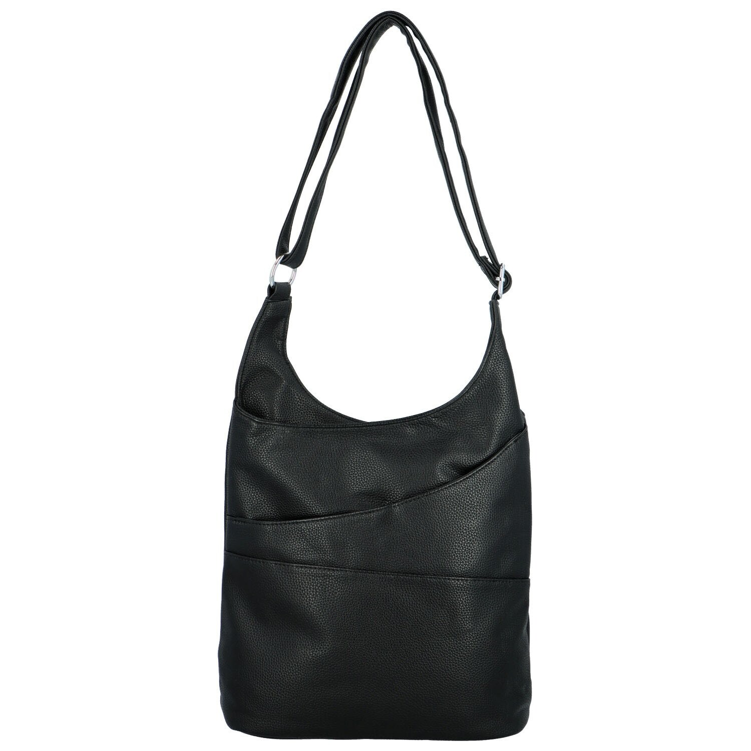 Moderní dámská koženková crossbody kabelka Sylvie, černá