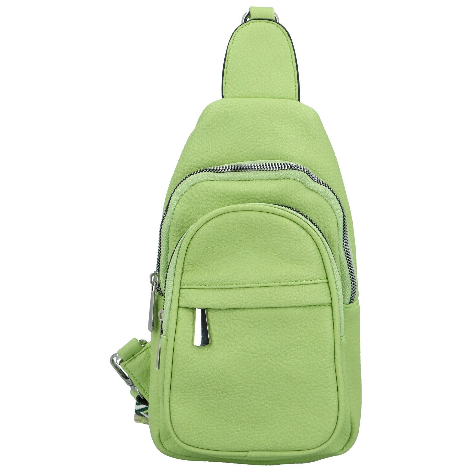 Trendy dámský koženkový batůžek Adyan, zelený