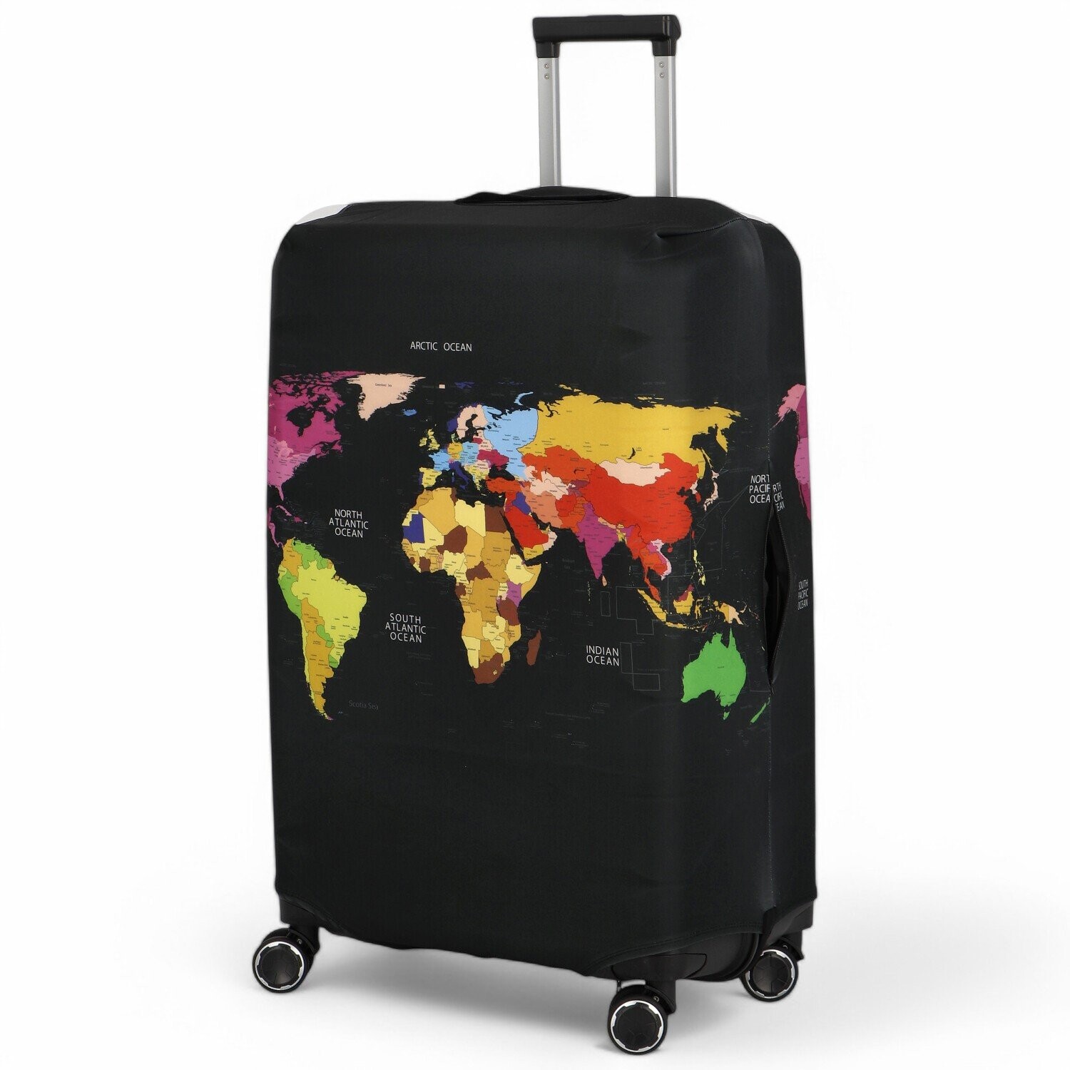 Obal na kufr Travel Mapa velikost L, černý