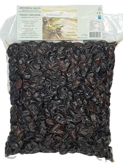 Řecké Sušené Olivy Throuba s Thassosem 2,5 kg