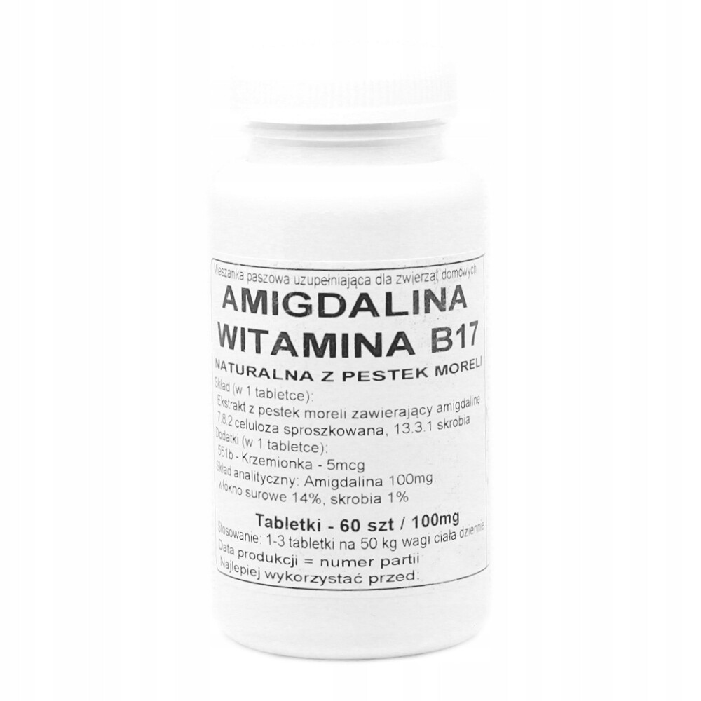 Podkowa Amygdalin Vitamin B17 60 tablet 100mg Podkowa