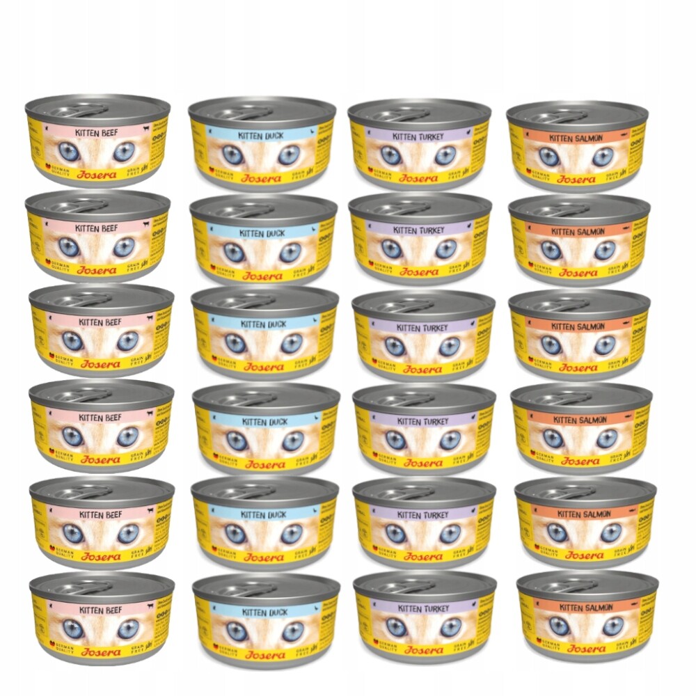 Josera Kitten Mokré krmivo pro kočky mix chutí 24x200g