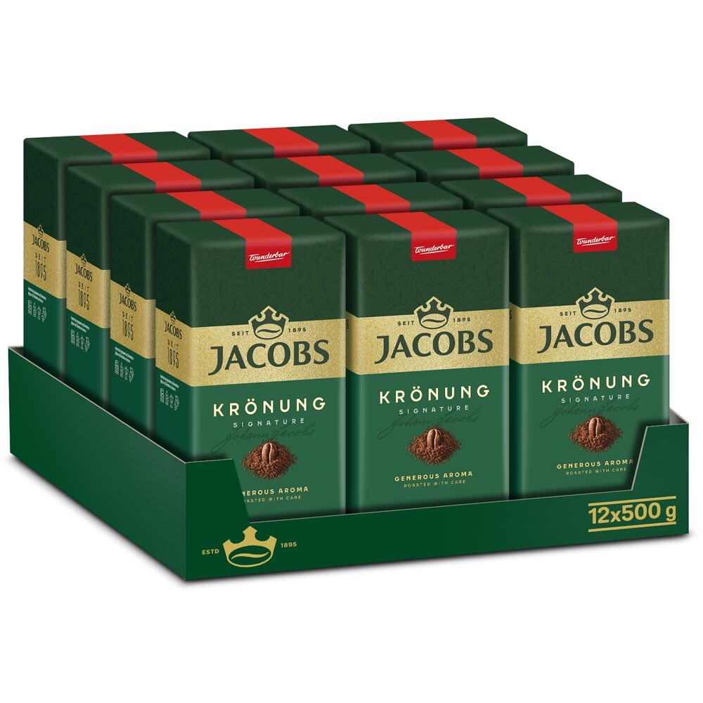 Kawa mielona Jacobs Kronung 12x 500g 100% arabica