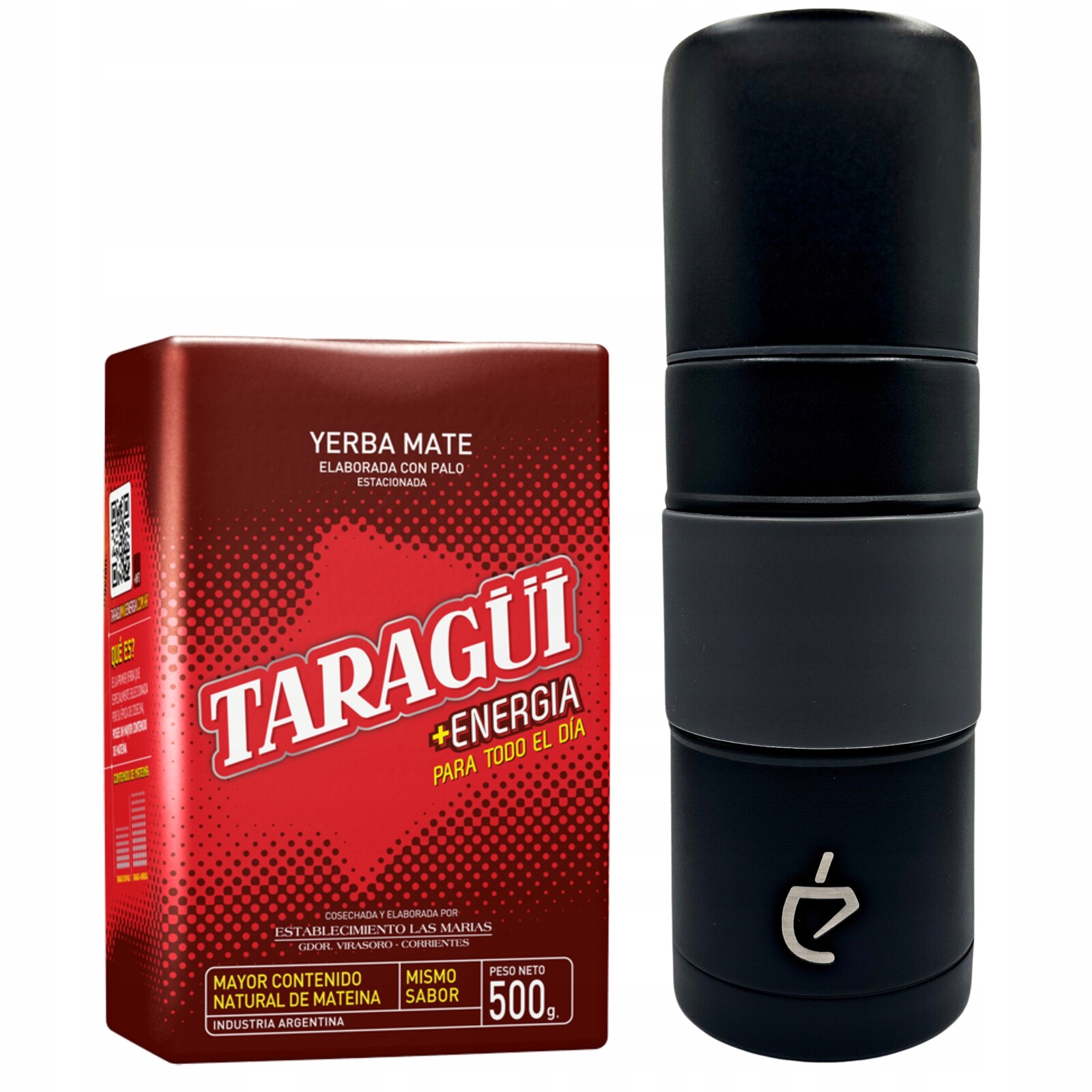 Energetická sada pro Yerba maté: Yerbomos Un Mate Taragui Energia 500 g