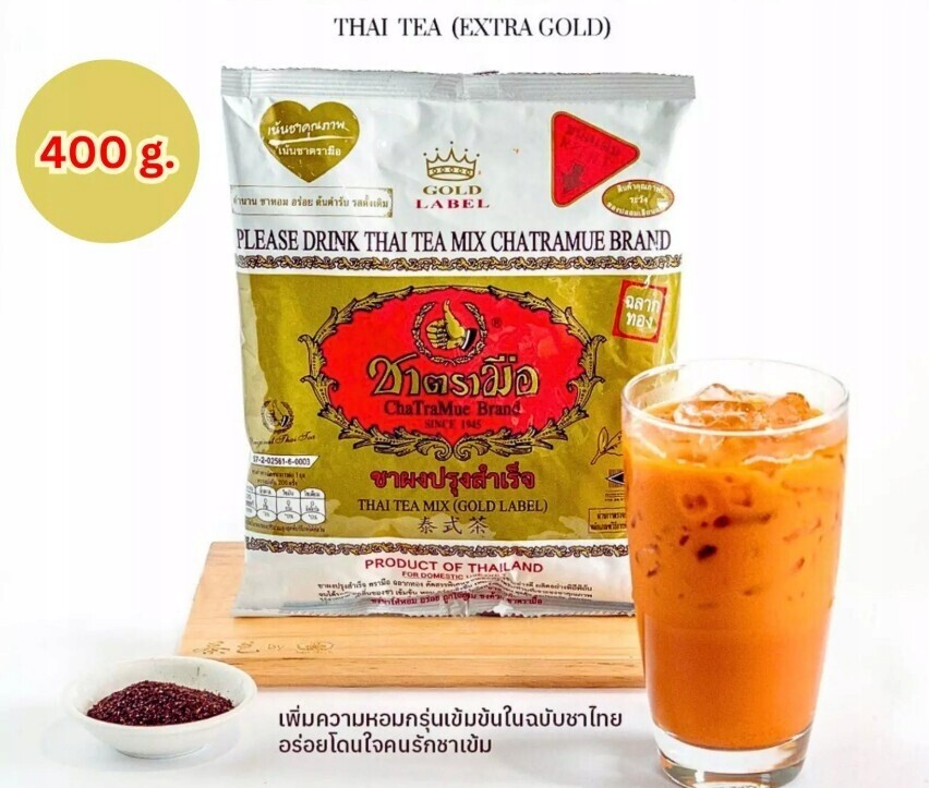 Čaj Thajský ChaTraMue Thai Tea Mix Gold Label, listový, 400 g