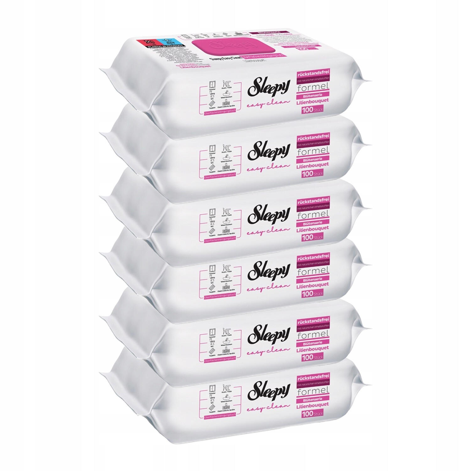 Vlhčené Ubrousky Na Čištění Úklidu Univerzální 600 Ks Lilie