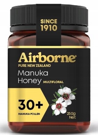 Manuka med 30+ 250g Airborne Přírodní Med z Nového Zélandu