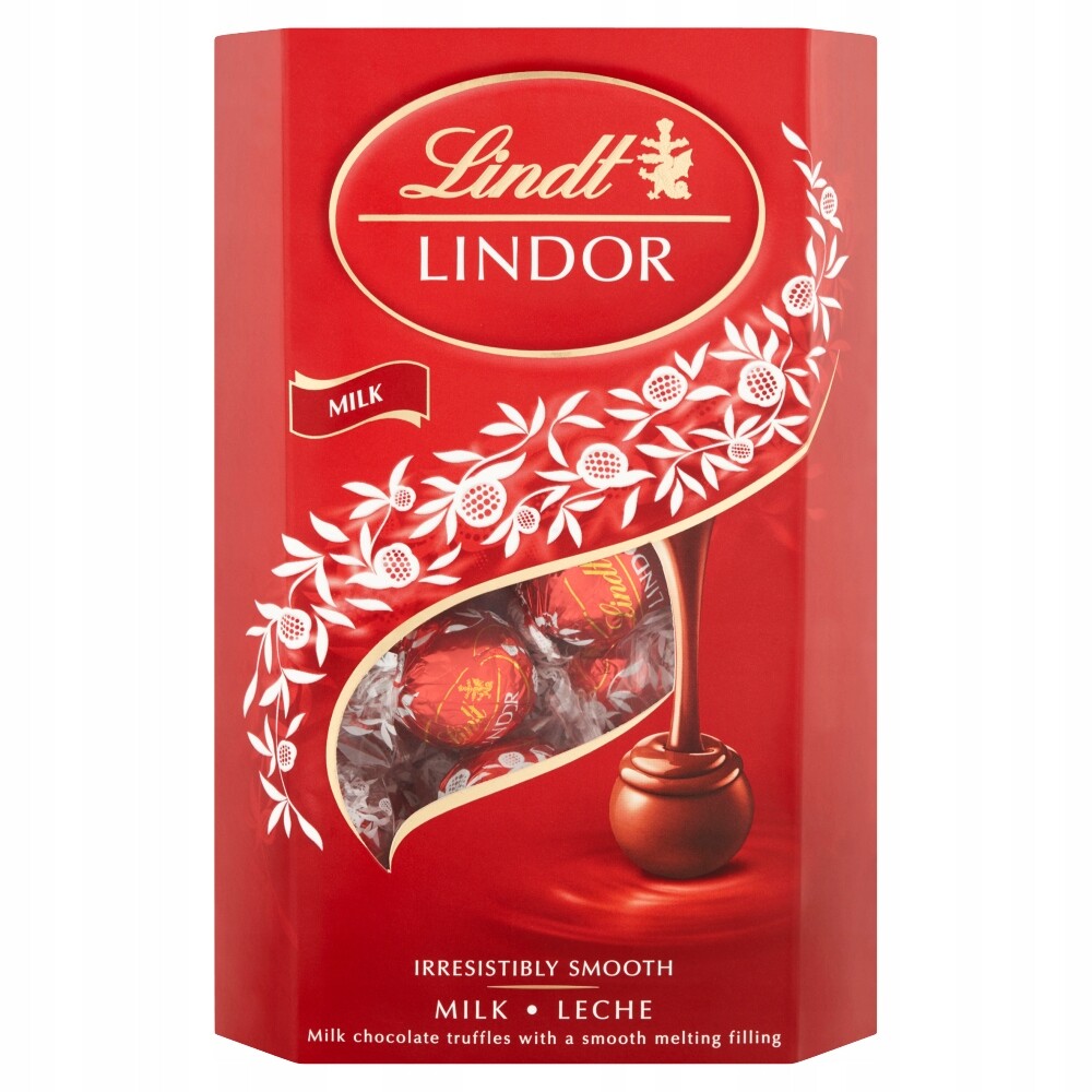 Lindt Lindor Pralinky z mléčné čokolády s náplní 337 g