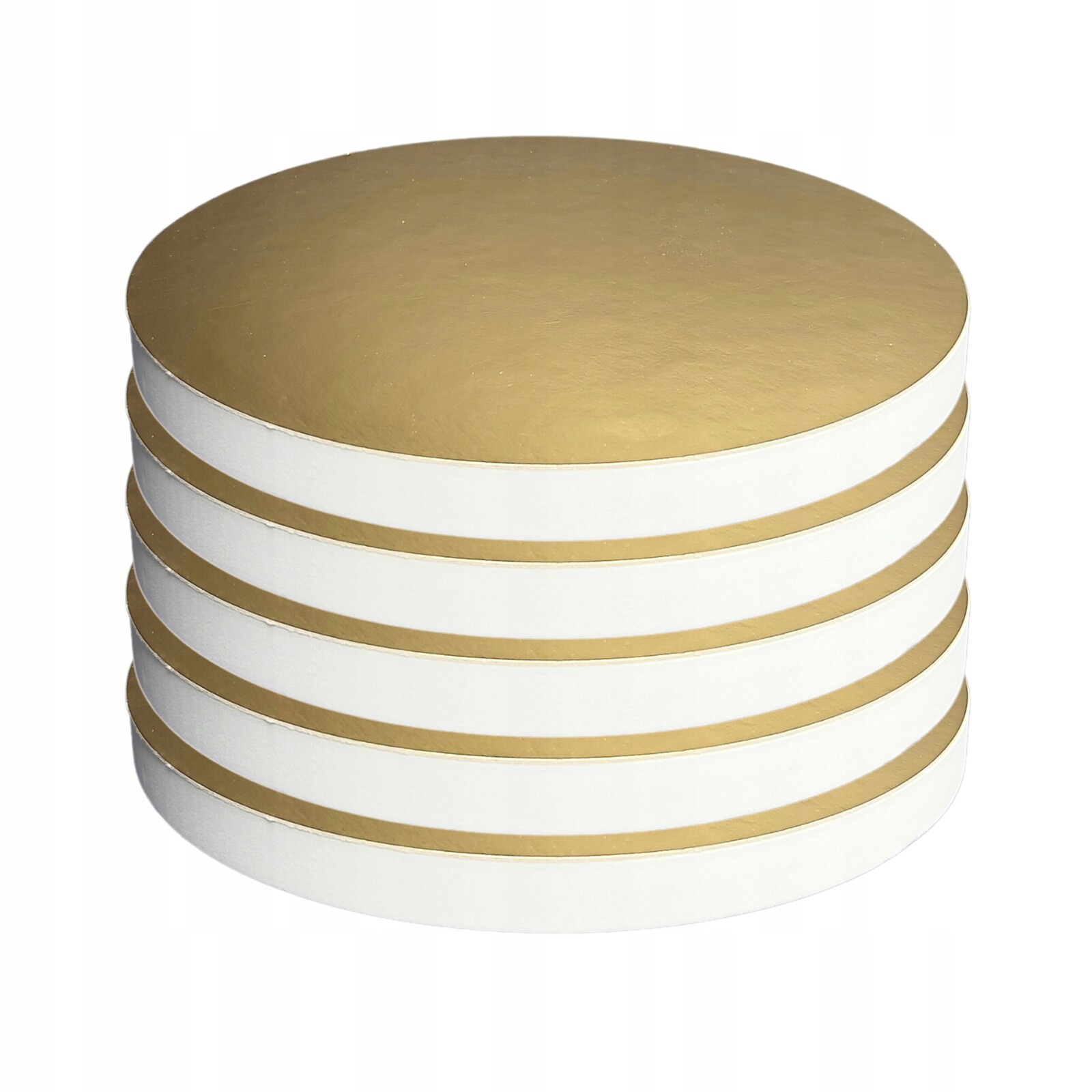 Podložka Pod Dort Styrodur Zlatá 34 cm Kulatý Tuhá 5ks Set