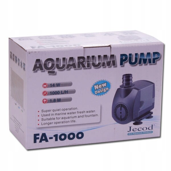 Čerpadlo Jebao FA1500 1500L/H Kompaktní Turbosíla Pro 2 M Zahrady Akvária