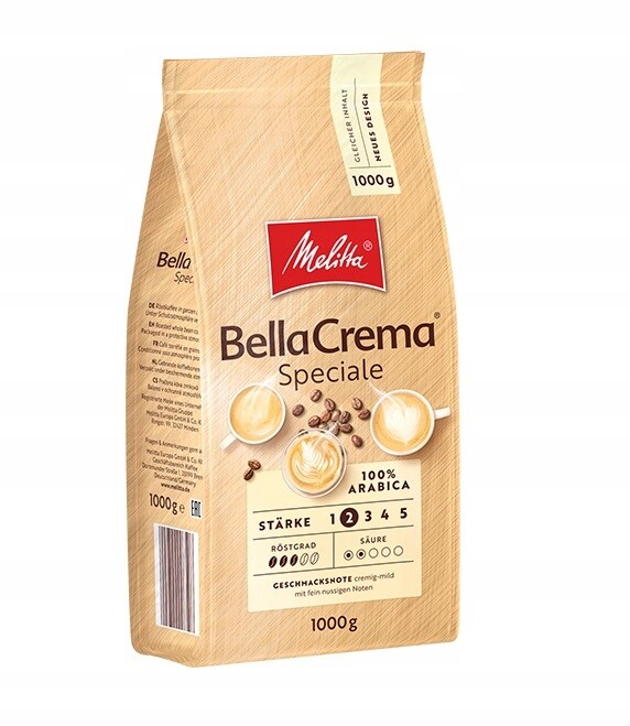 Káva zrnková Melitta Bella Crema Speciale 1kg 100% arabica 1kg