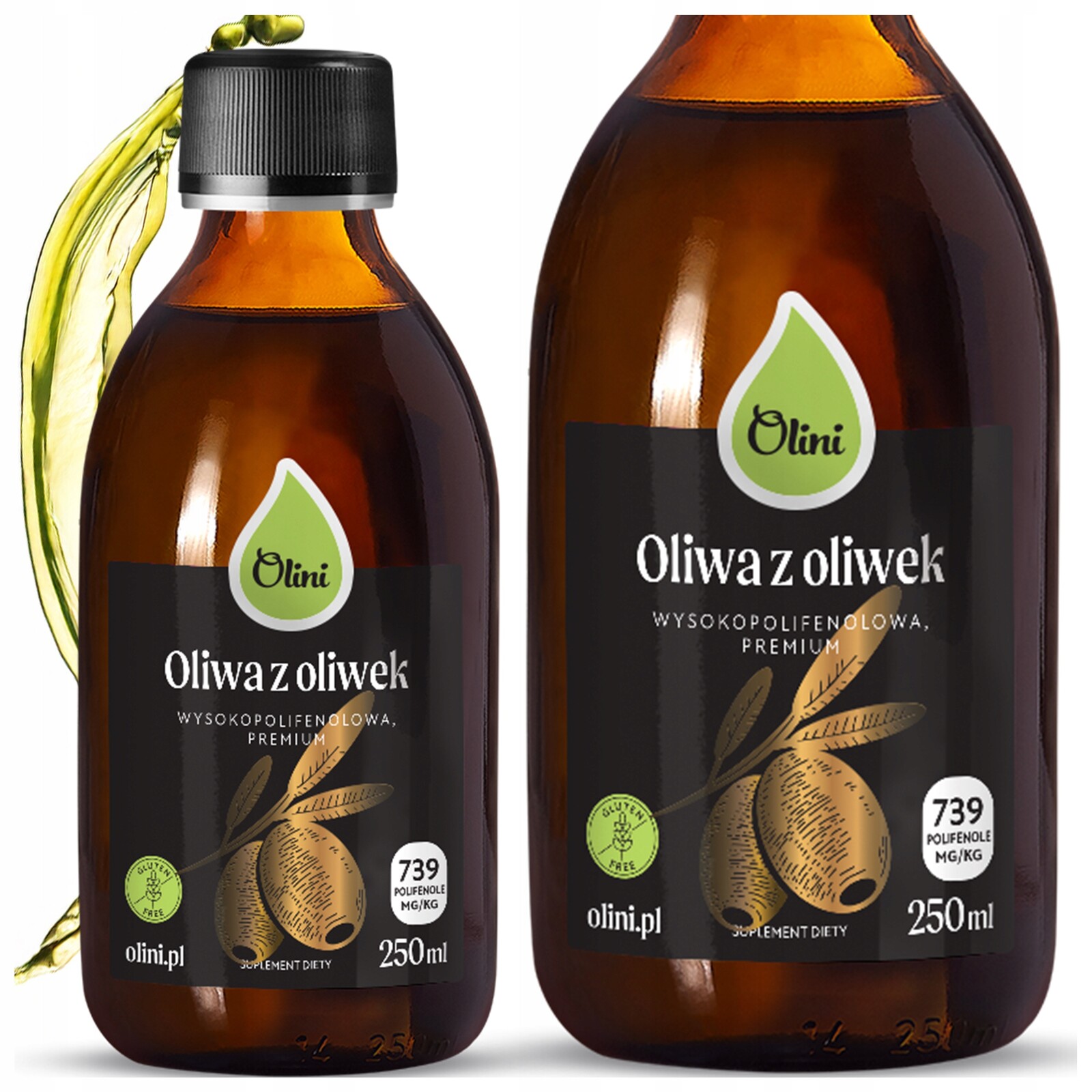 Vysoce polyfenolový olivový olej Premium extra virgin 250 ml