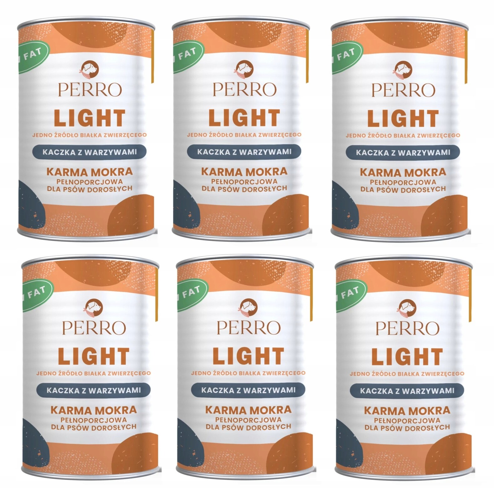 Set Perro Light Kachna se zeleninou 6x400g krmivo krmivo pro psy