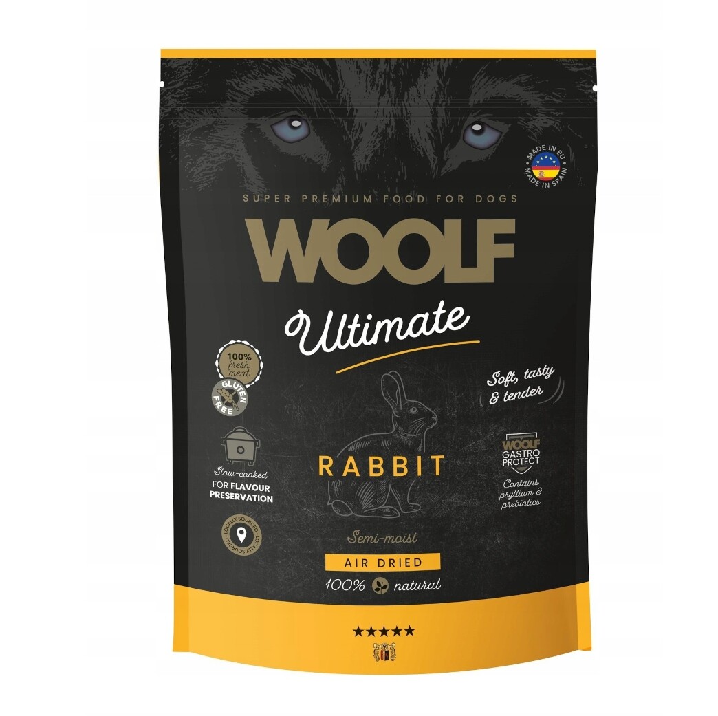 Woolf Ultimate Soft Dog Rabbit králík 1kg polovlhký