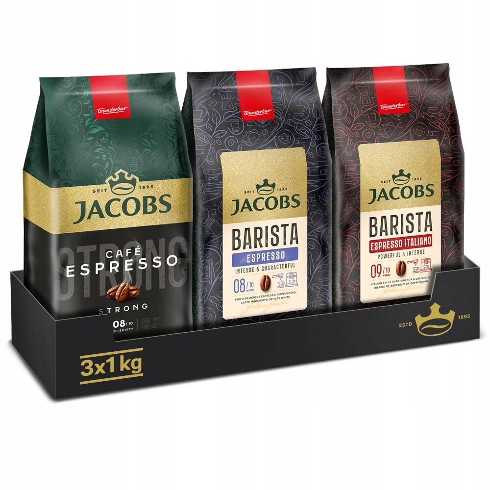 Kawa ziarnista Jacobs zestaw Espresso 3 kg