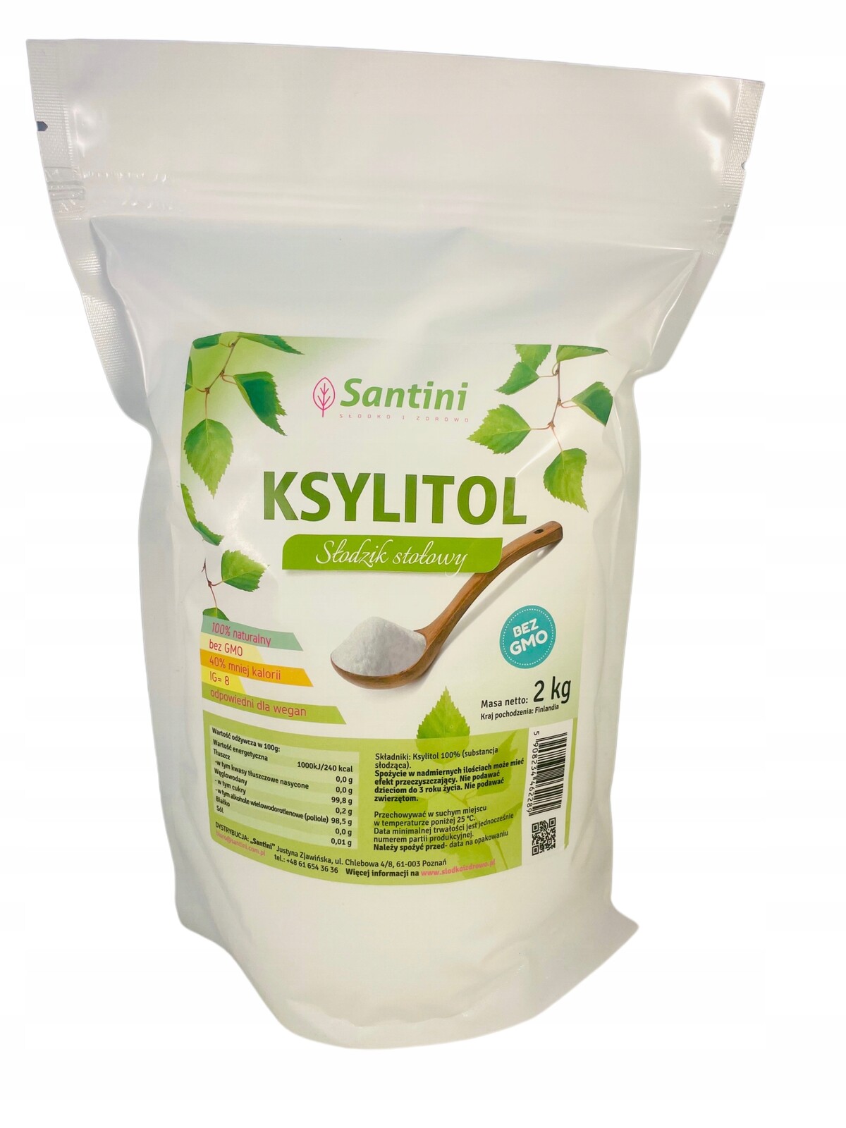 Xylitol, cukr 2 kg Santini