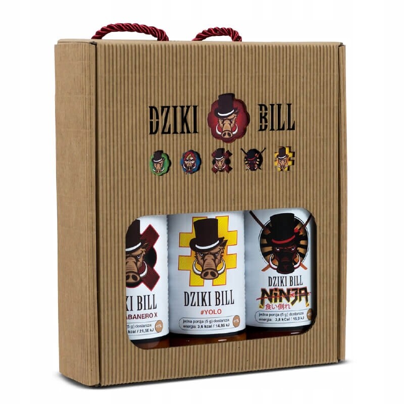 Sada ostrých omáček Divoký Bill Hard