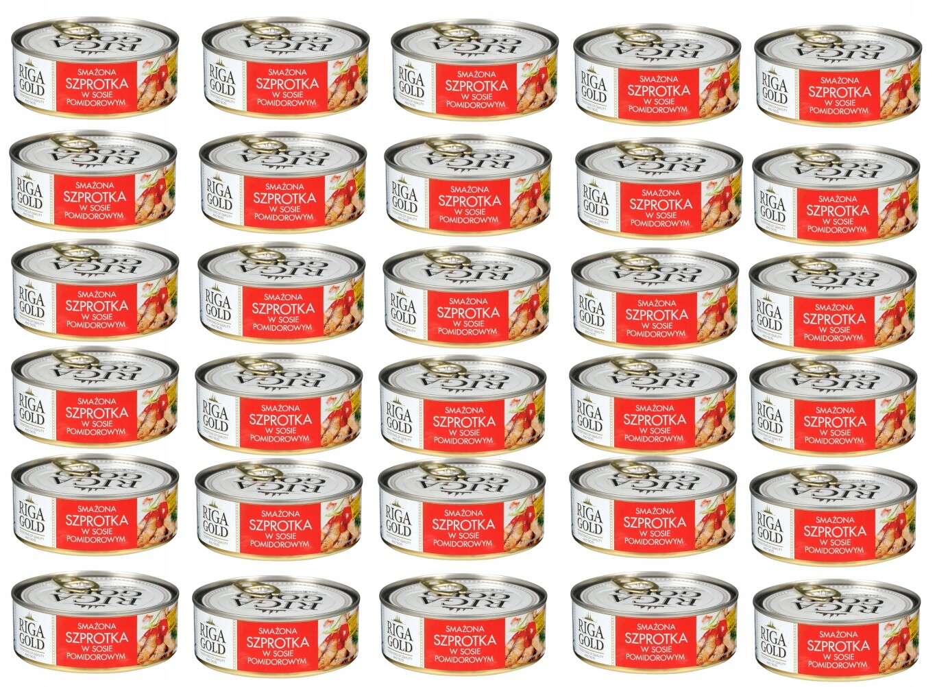 24x Šproty v rajčatové omáčce Riga Gold 240g