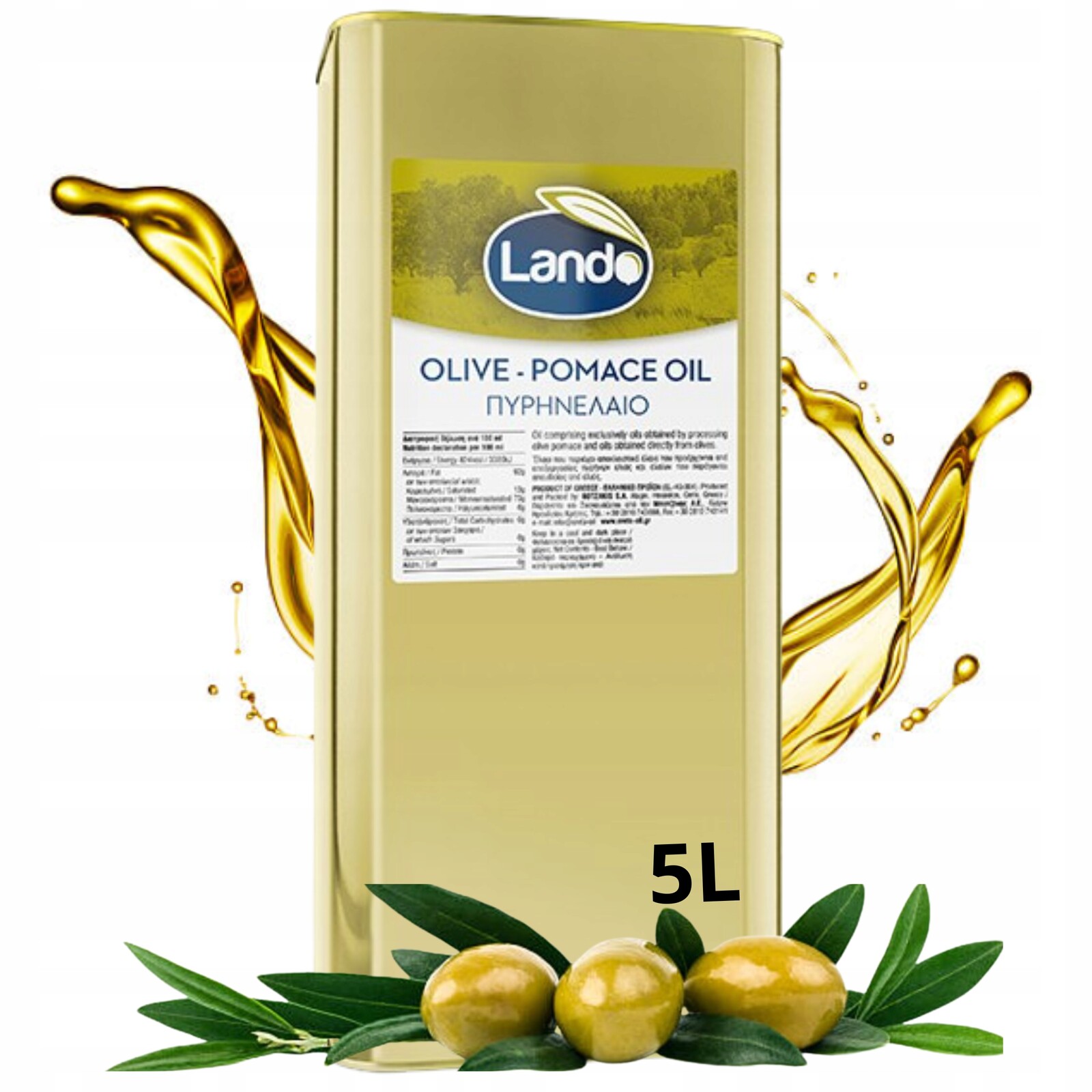 Olej Na Smažení Řecká Sansa Z Krtčích Olivových Výlisků Pomace Orujo 5 L