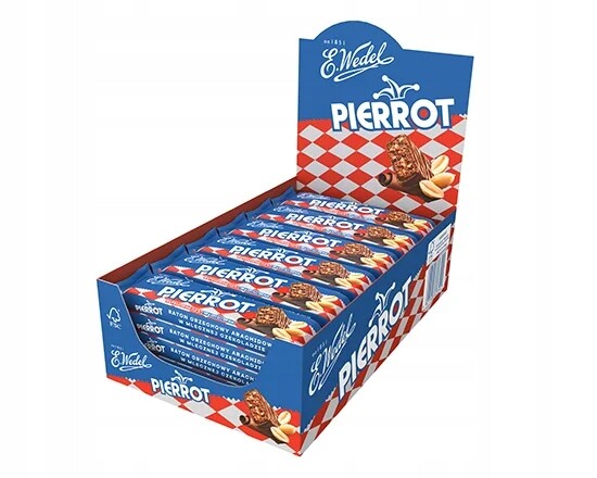 Tyčinky Pierrot 24 ks E.Wedel 40g Svačinka s Ořechovou náplní