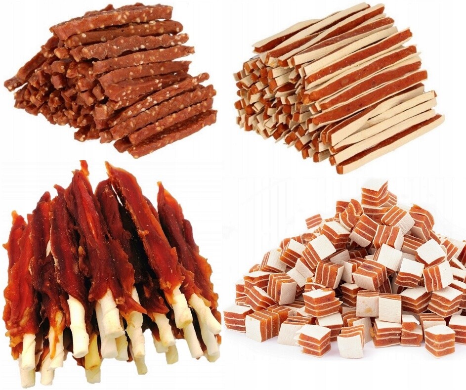 4x Zdrowe Przysmaki Nagroda Smaczek Przekąska Zestaw Dla Psa MIX Smaków 2 kg