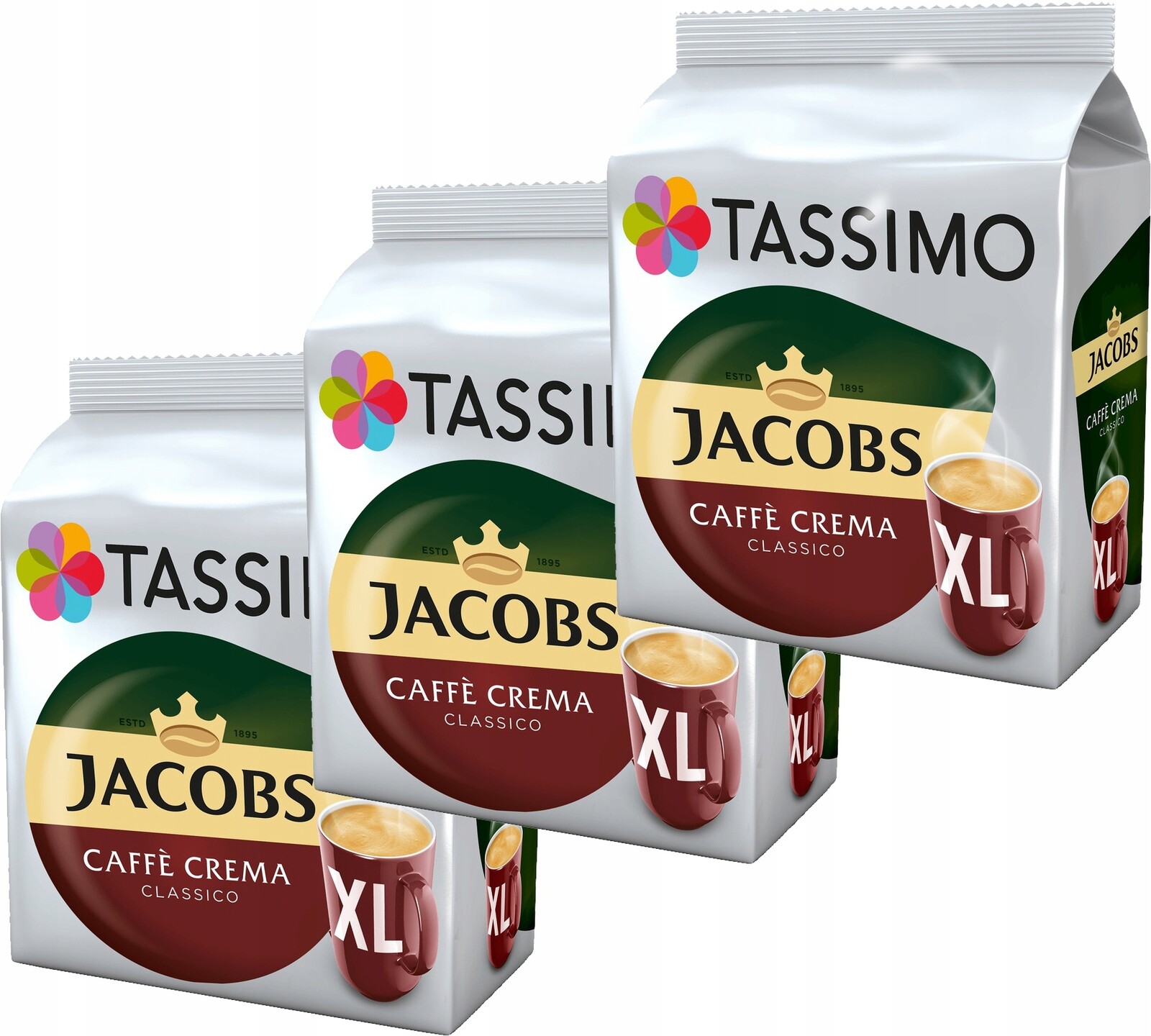 Kapsle Tassimo Jacobs Crema Classico XL 3 x 16