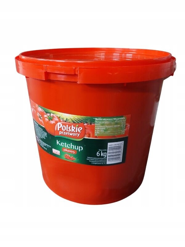 (dp) Ketchup 6KG Polské Zavařeniny Z Włocławka Pikantní