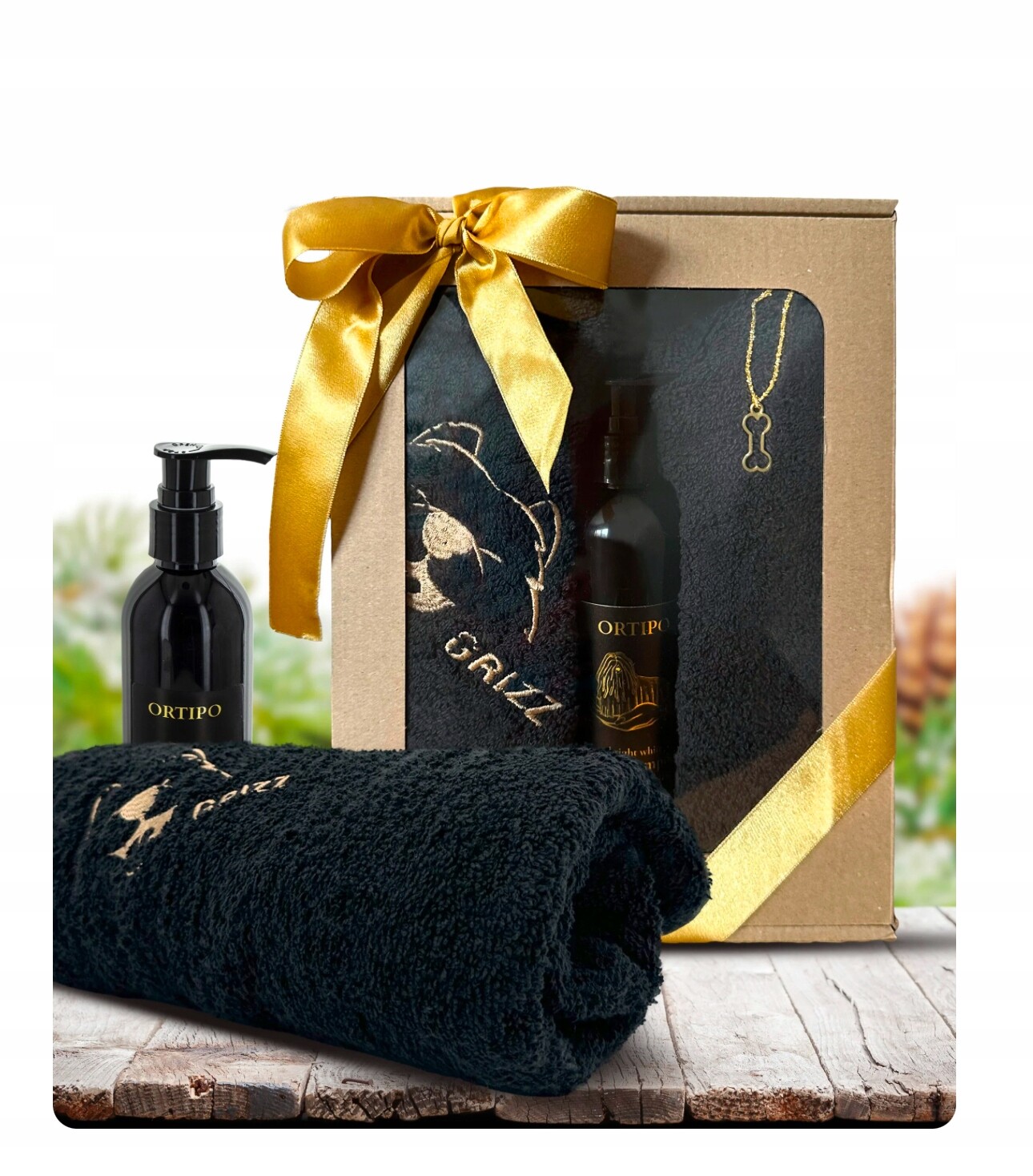 Set Šampon/koncentrát Extra Bílá s Froté Ručníkem pro psa