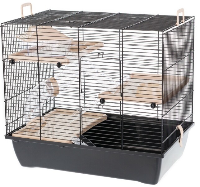 Klec Pro Hlodavce Křečka Inter-zoo PINKY3 Plastik Pl 500x330x455 Černá