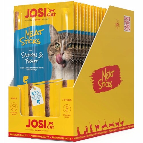 Josera Josicat Meat Stick Salmon Trout pamlsek pro kočky 20x35g