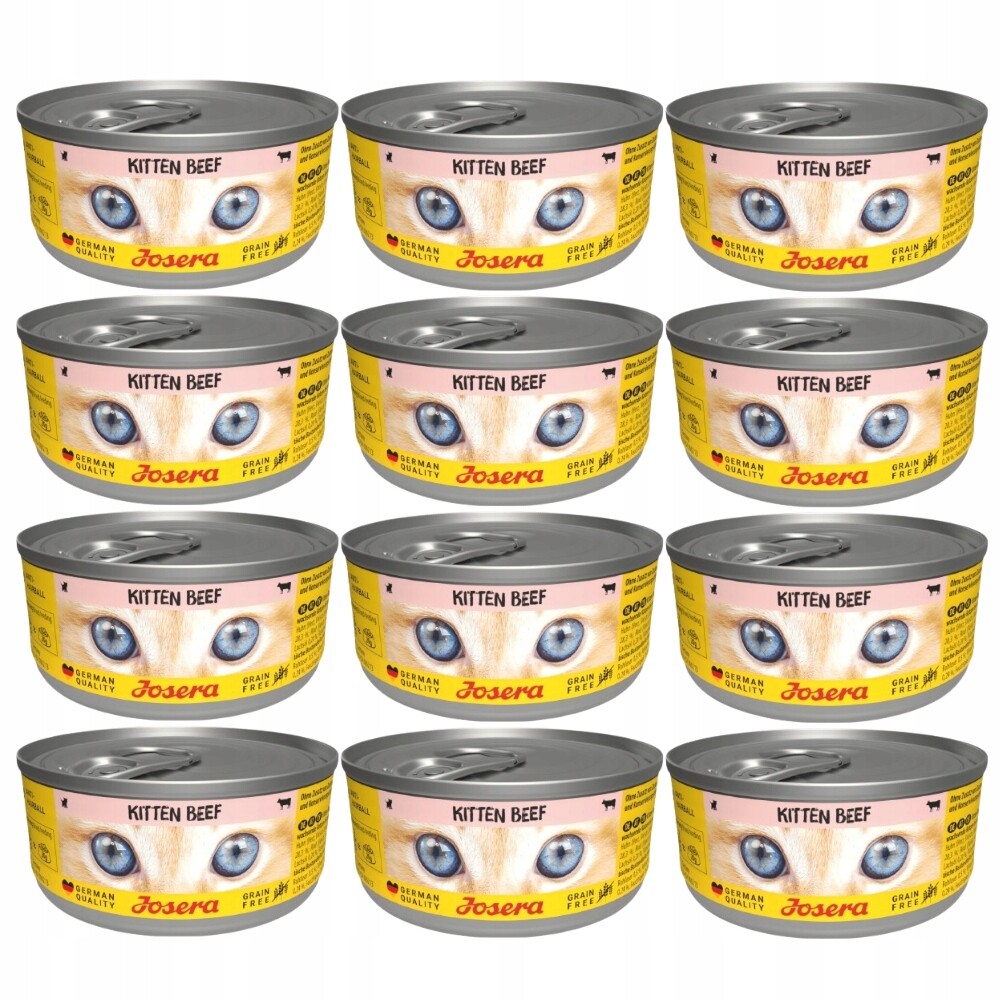 Krmivo mokré pro kočky Josera Kitten hovězí 12x200 g