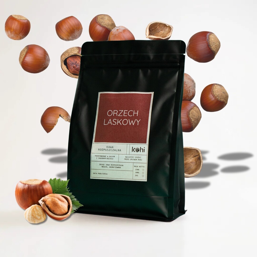 Káva Rozpustná Lískový Ořech 500 g Kohi Ořechová