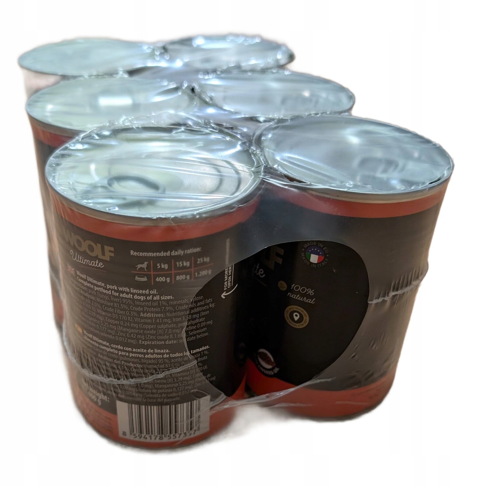 Woolf Ultimate Dog Can Pork Krmivo Mokré Monoproteinové Vepřové Svářečka