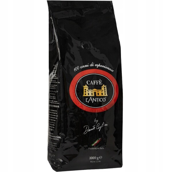 Káva zrnková L'antico Riserva Nero 1kg italská pražírna Bonus videokniha