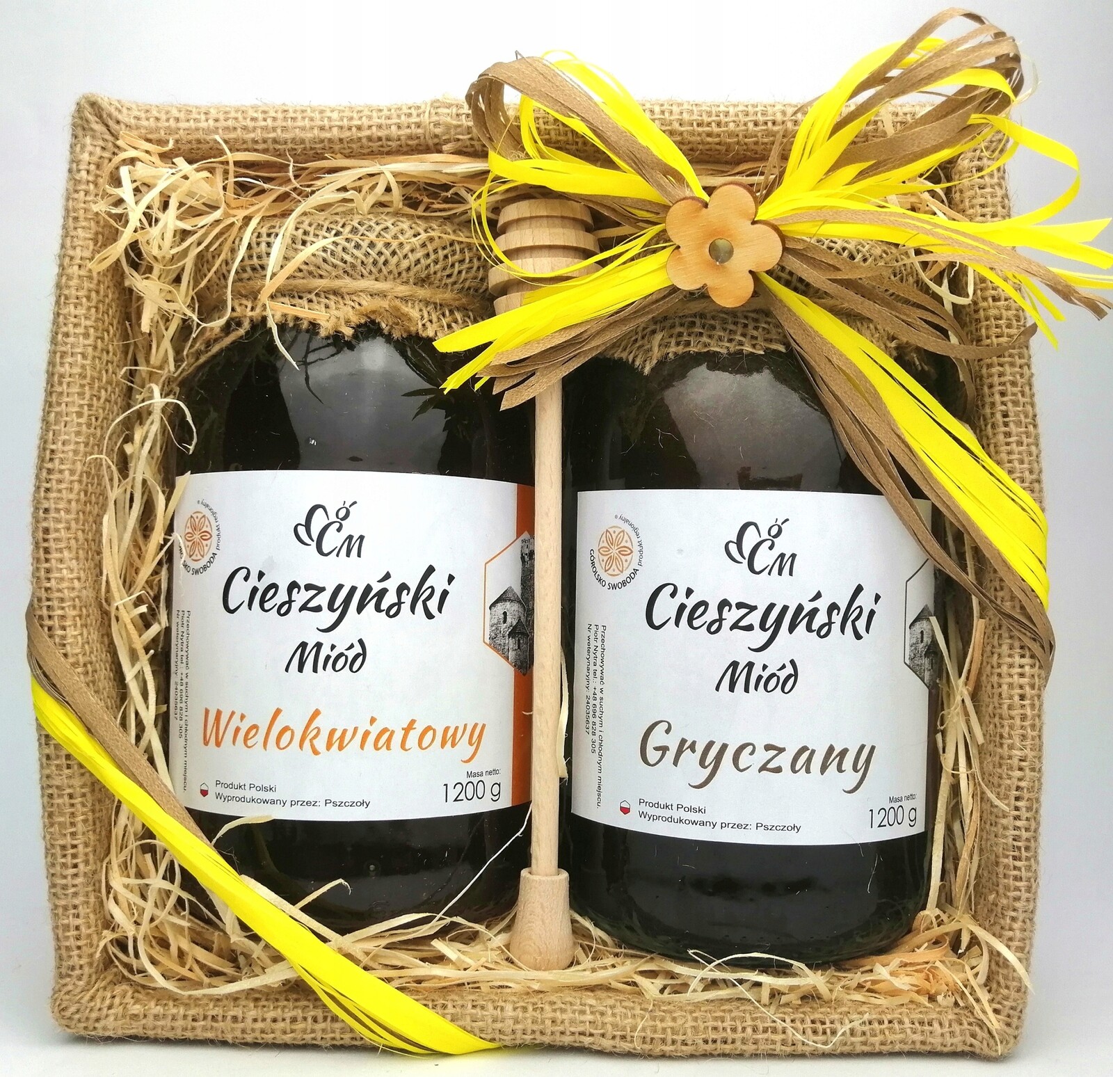 Dárkový koš medů 2x1200g ke Dni učitelů