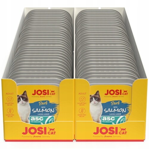 Josera Josicat Pate Salmon paštika krmivo mokré pro kočky 32x100g