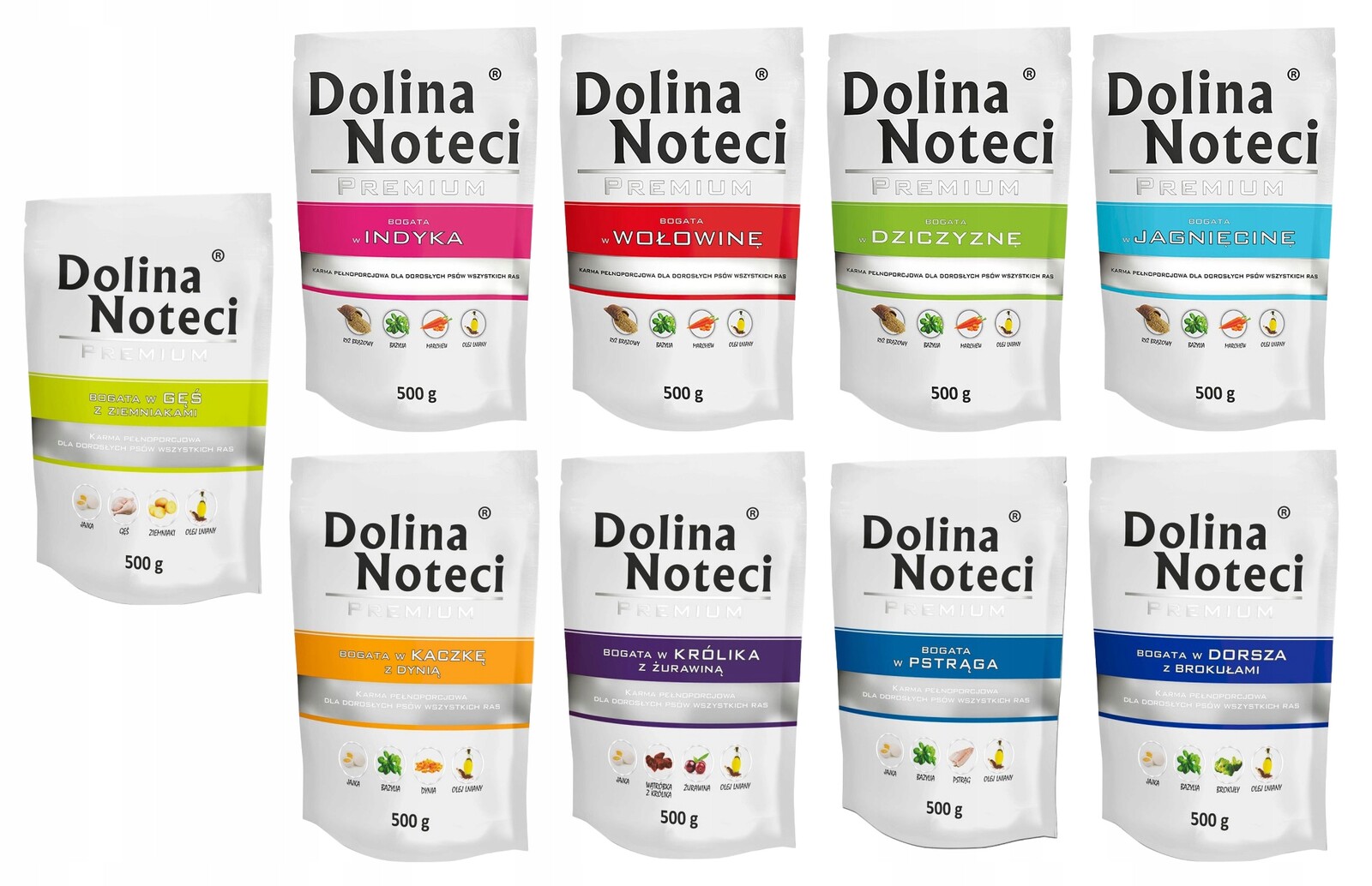 Dolina Noteci Premium MIX 30x500 g Bez Kuřecího Masa