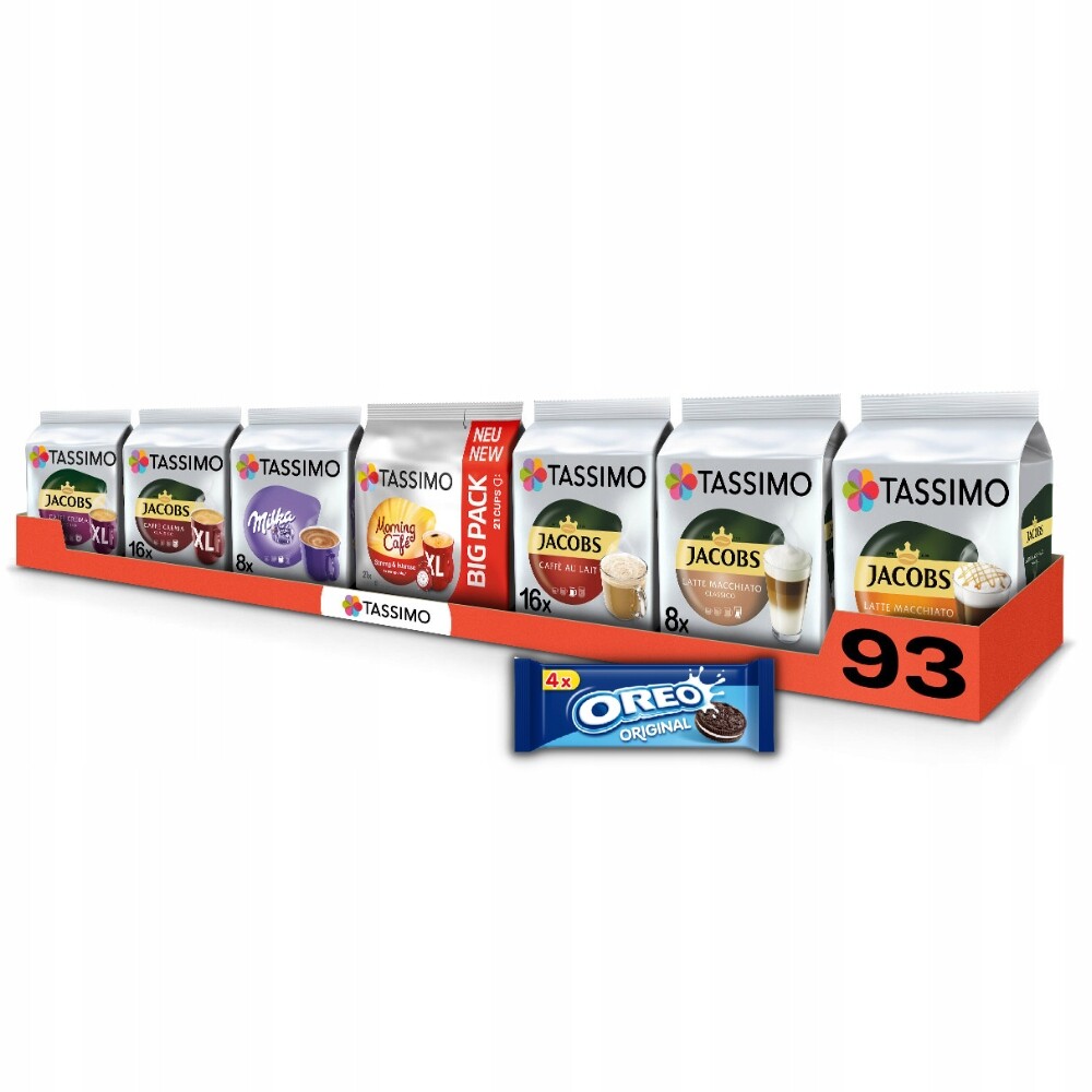 Kapsułki Tassimo kawa czarna , latte 6+1 opakowanie Zdarma!