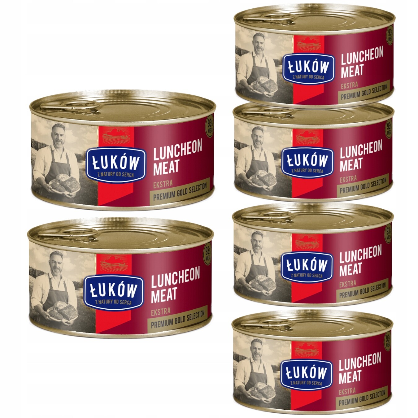 Luncheon Meat Extra Konserva Plechovka 300g Łuków Set