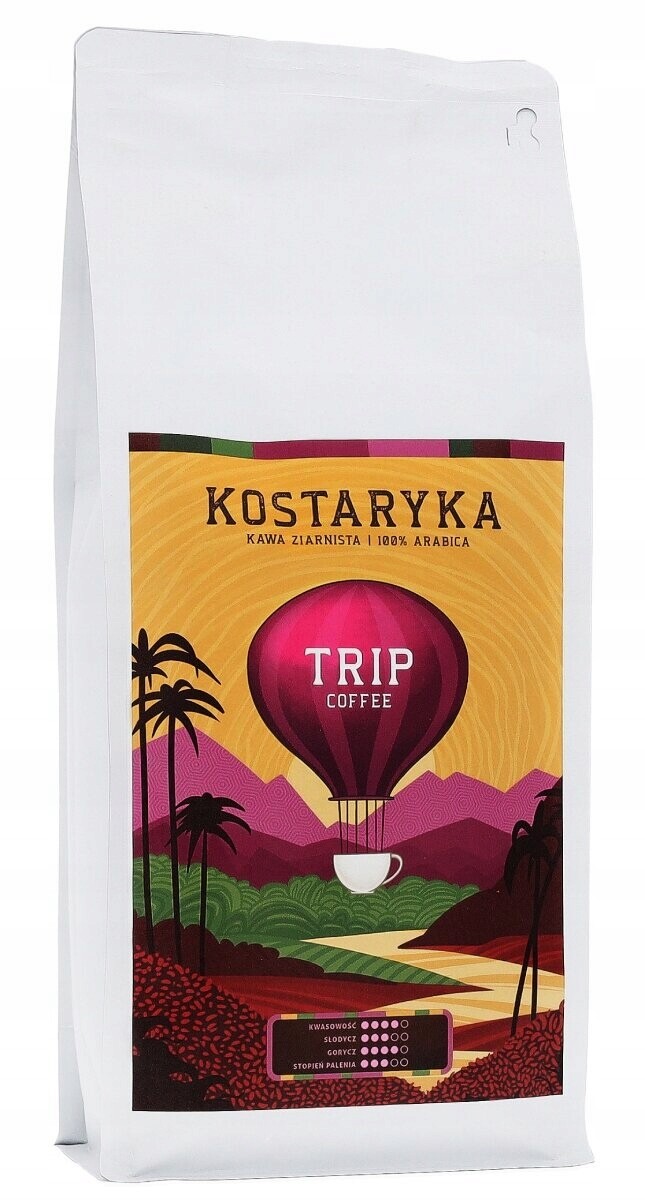 Káva zrnková Trip Coffee Kostarika 1 kg 100% Arabika Čerstvě Pražená