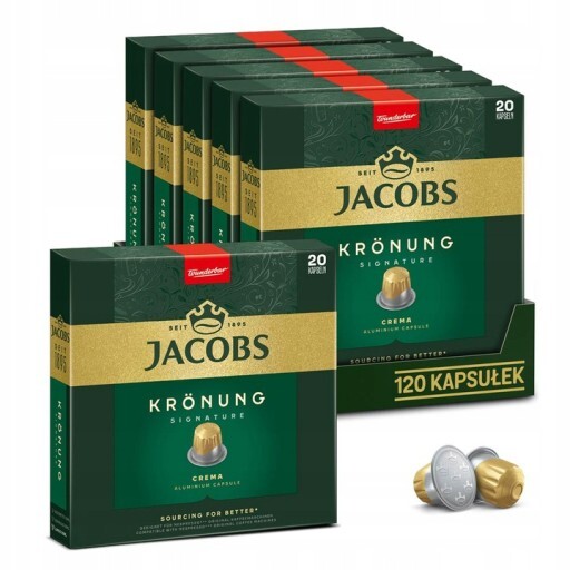 Kapsułki Jacobs do Nespresso(r)* Kronung Crema Signature, 100+20 Zdarma!