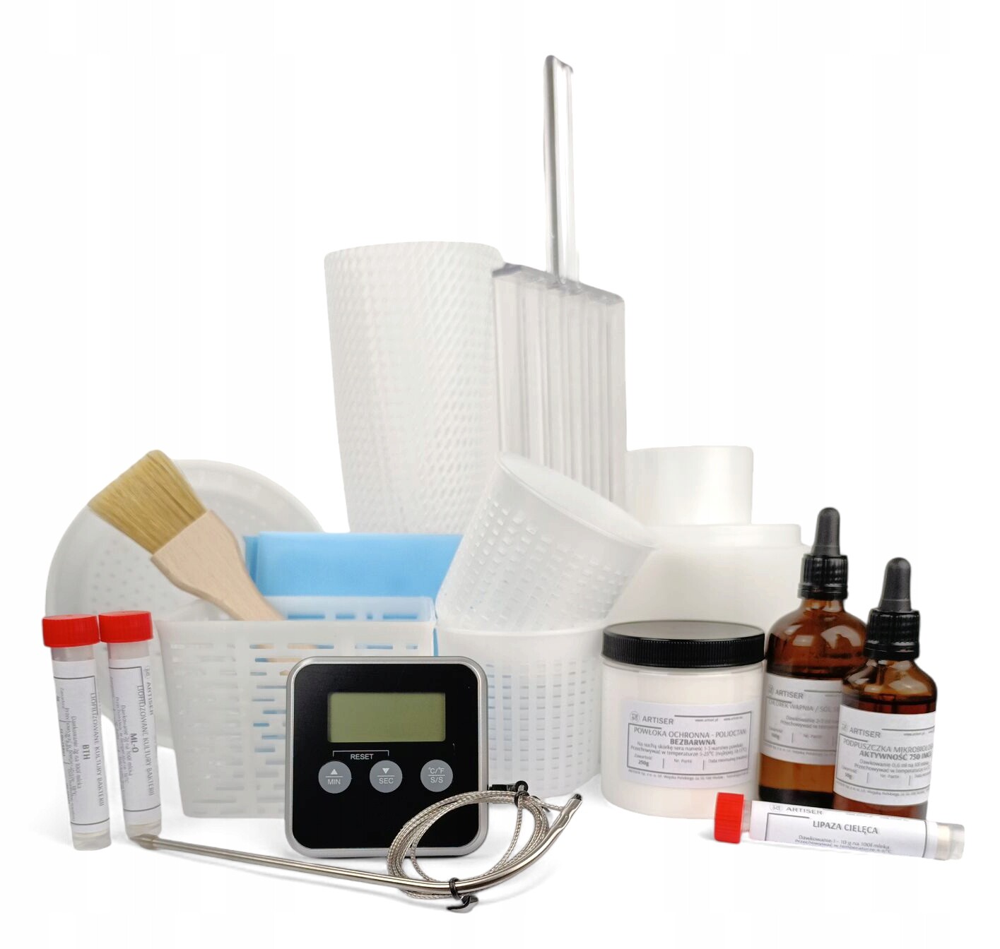 Profesionální sýrový set XL recepty Kompletní balíček domácí sýr