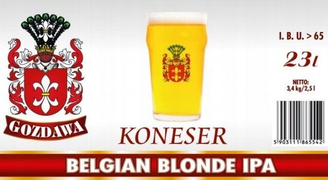 Pivní pivo Koneser Belgian Blonde Ipa