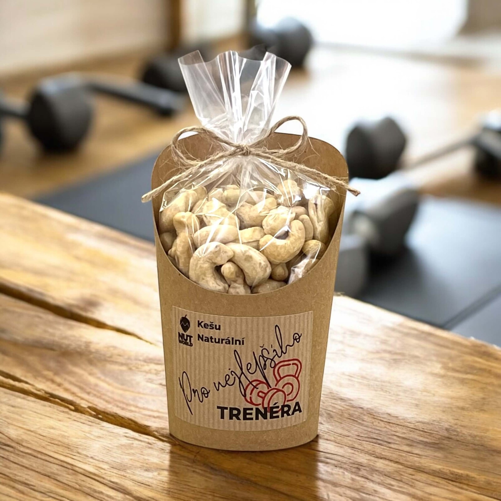 Nutworld.cz Kešu natural v celofánku a kelímku 180g - PRO TRENÉRA