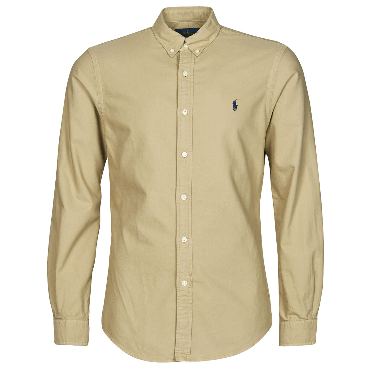 Polo Ralph Lauren  CHEMISE CINTREE SLIM FIT EN OXFORD LEGER TYPE CHINO COL BOUTONNE  Béžová