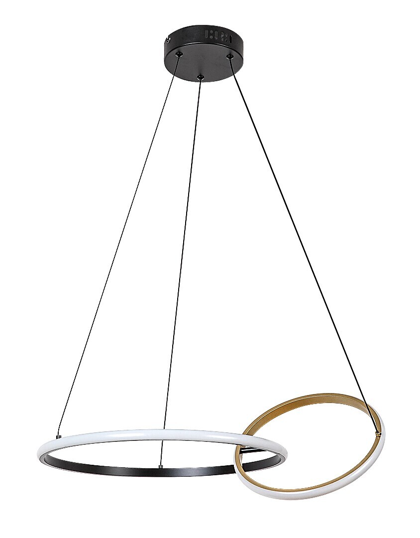 Rabalux Černo-zlaté závěsné LED svítidlo Emilion 620mm 36W 72296