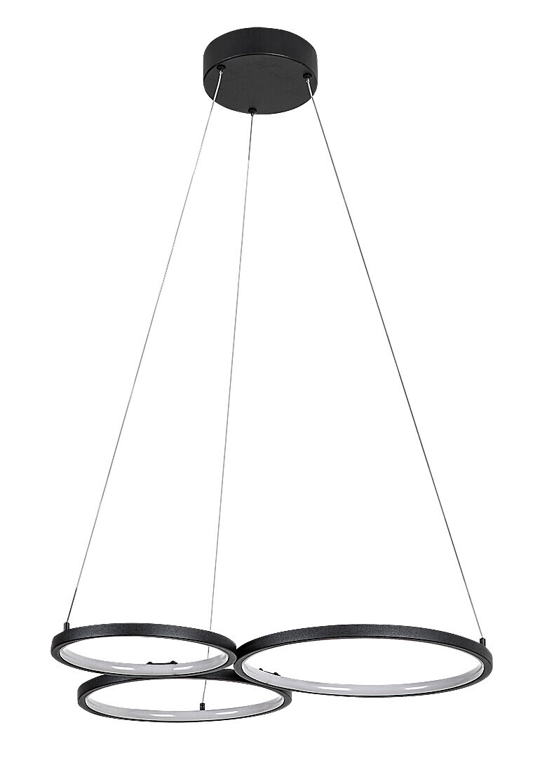Rabalux Černé závěsné LED svítidlo Formand 610mm 38W 72297