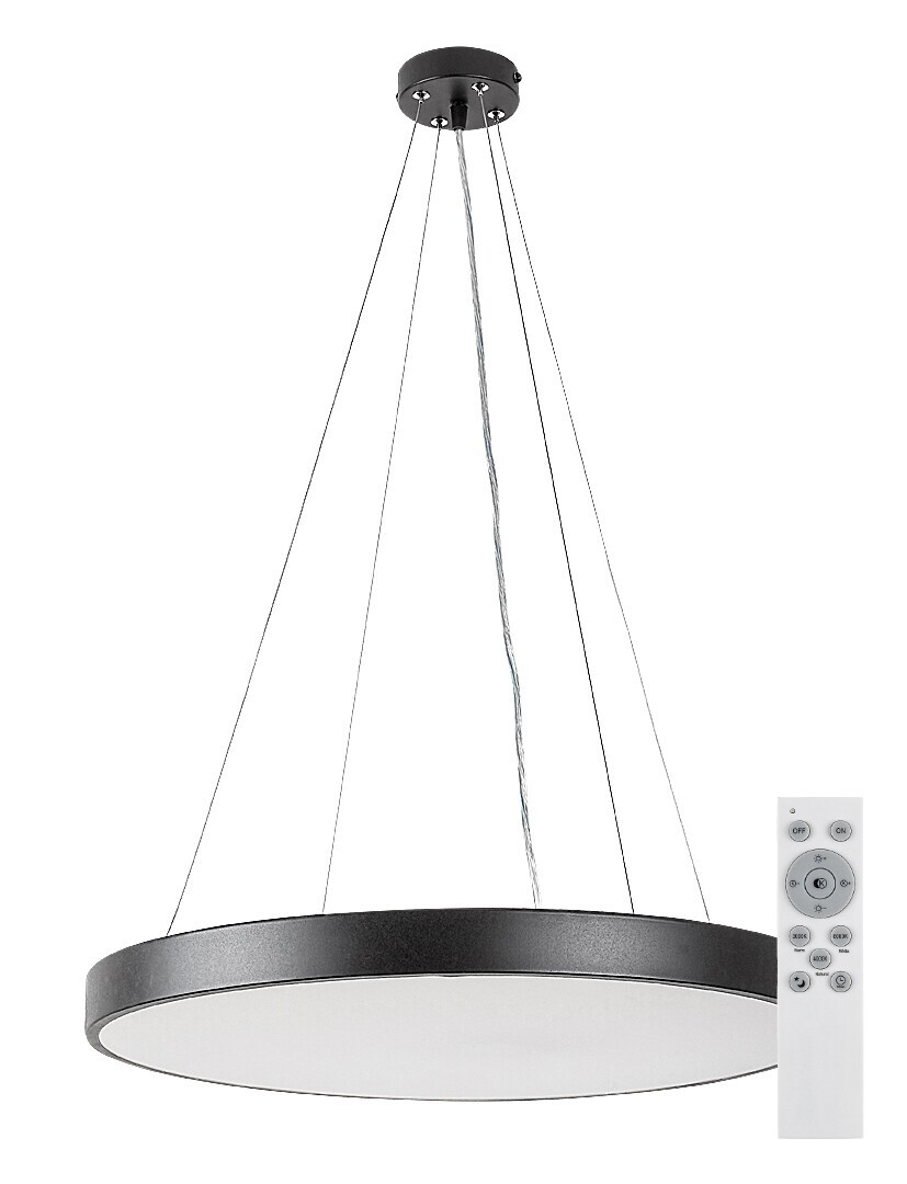 Rabalux Černé závěsné LED svítidlo Tesia 600mm 60W CCT s DO 71041
